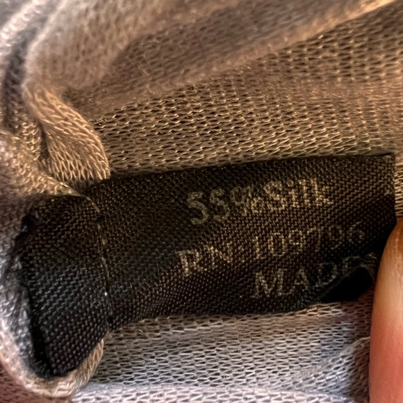 Jewelry Wrap Scarf, Light Gray with Charms - Picture 4 of 4